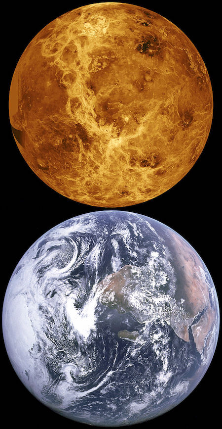 venus and earth