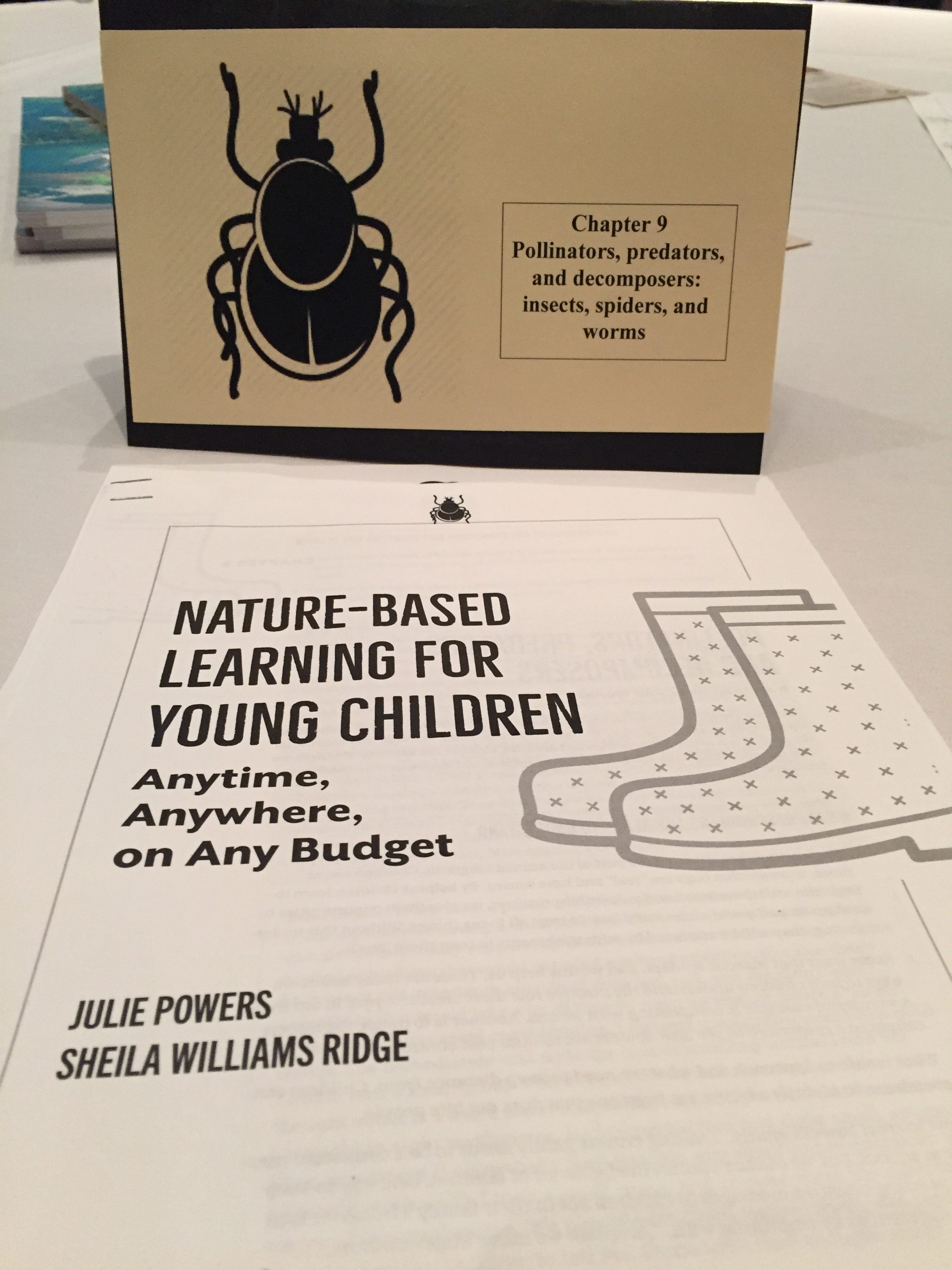 Handout cover from session on "Nature education: Start small or go big!"