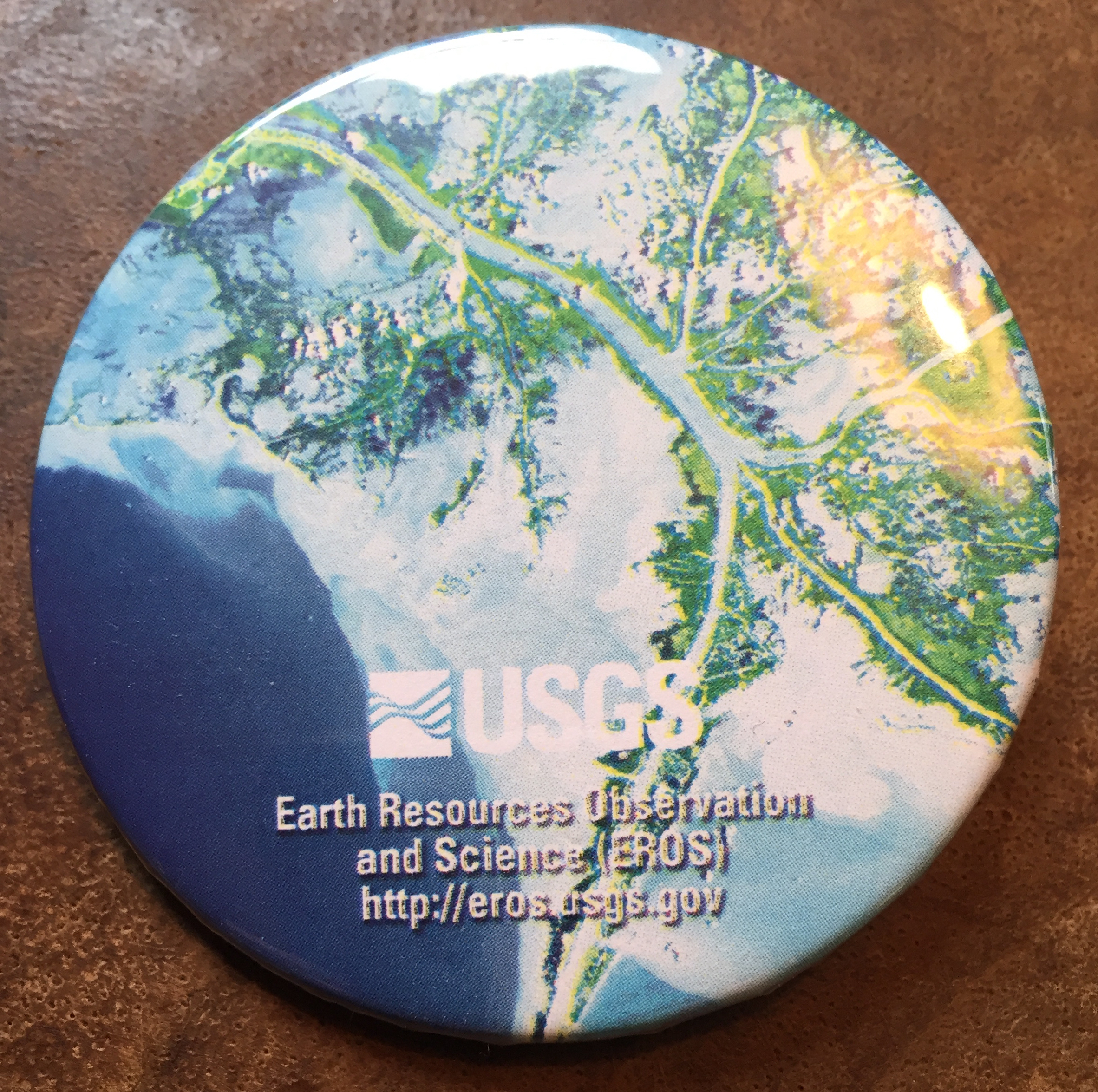 Button of the Earth seen from space, from USGS.