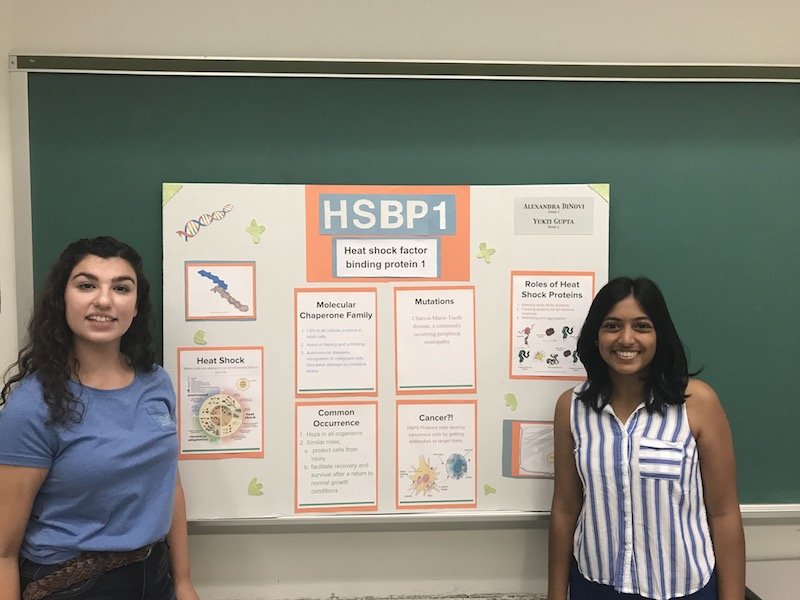 view of two students in Waksman Student Scholars Program
