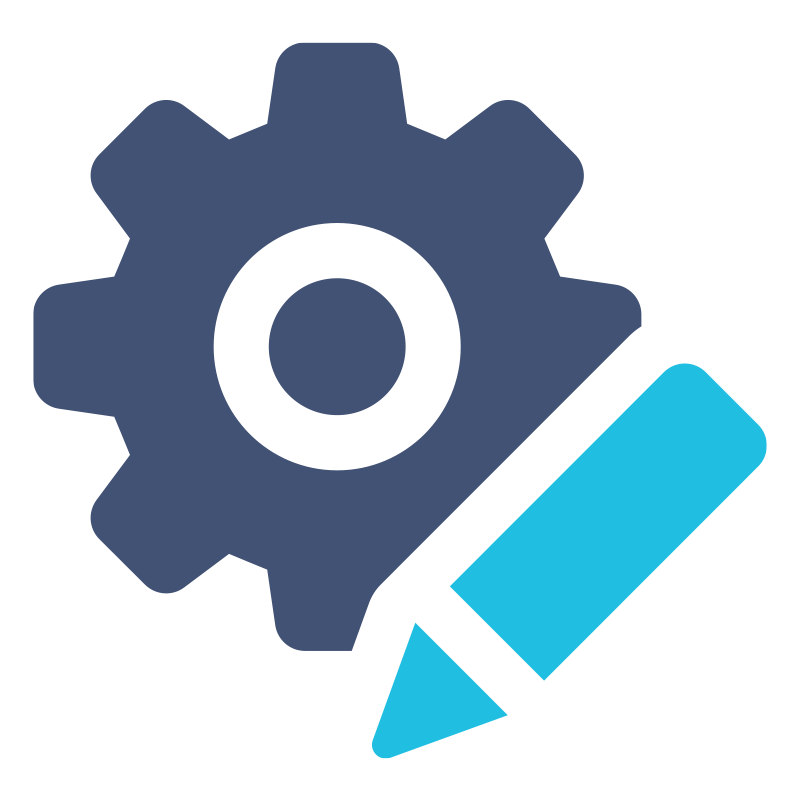Gear and Pencil Icon