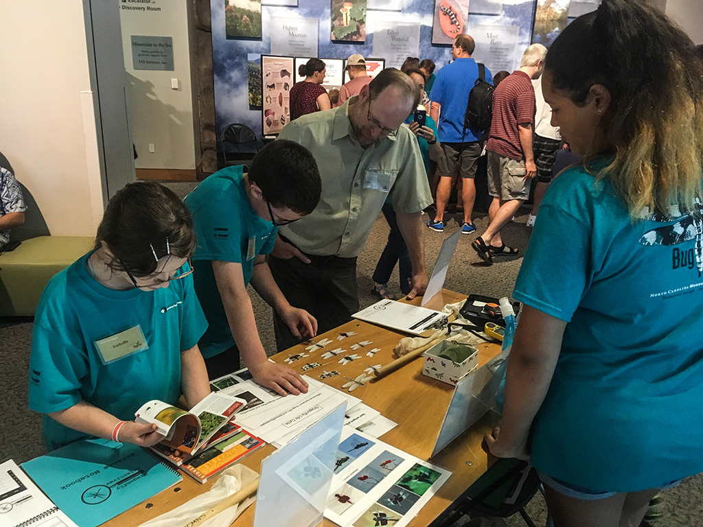 At BugFest in 2017, the Dragonfly Detectives had an opportunity to present their findings to John Abbott, a respected dragonfly researcher and head of the collaborative that oversees the Dragonfly Pond Watch, one of the projects that participants contribute to.