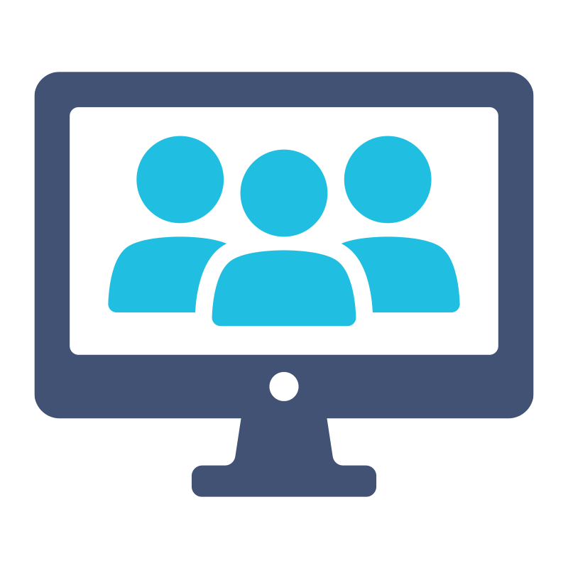 Users on Computer Icon