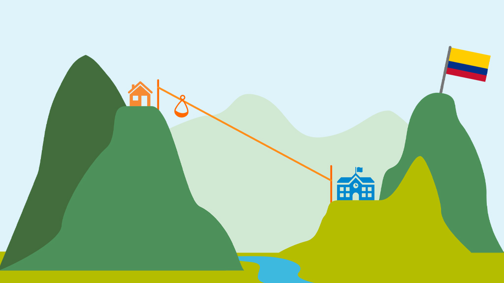 Taking a Zipline to School