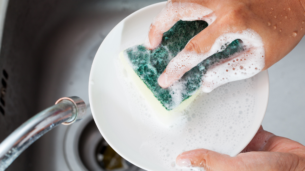 How does soap make dishes clean?