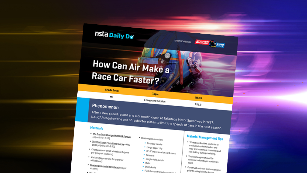 How Can Air Make a Race Car Faster? NSTA