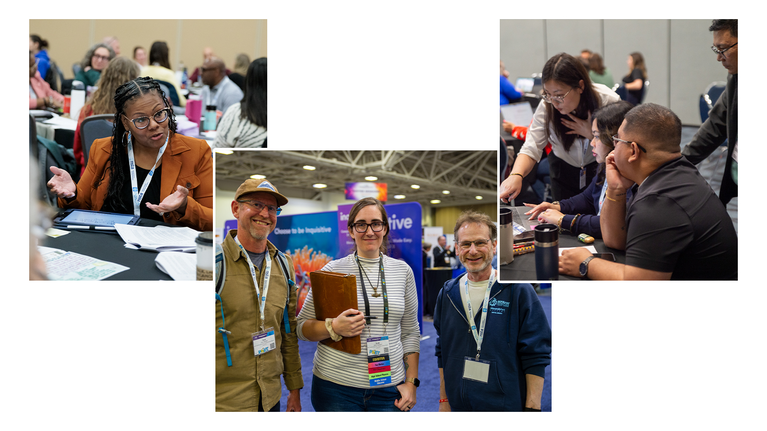 teachers and leaders at an NSTA conference