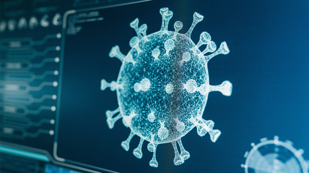 computer image of coronavirus