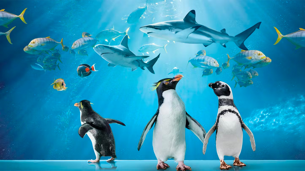 penguins and sharks