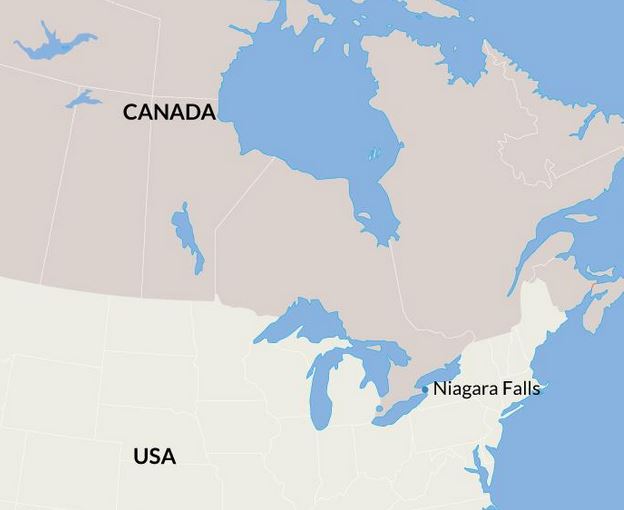 Location of Niagara Falls