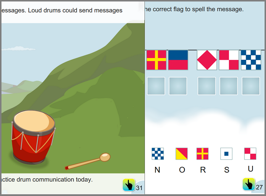 Drum code and flag code