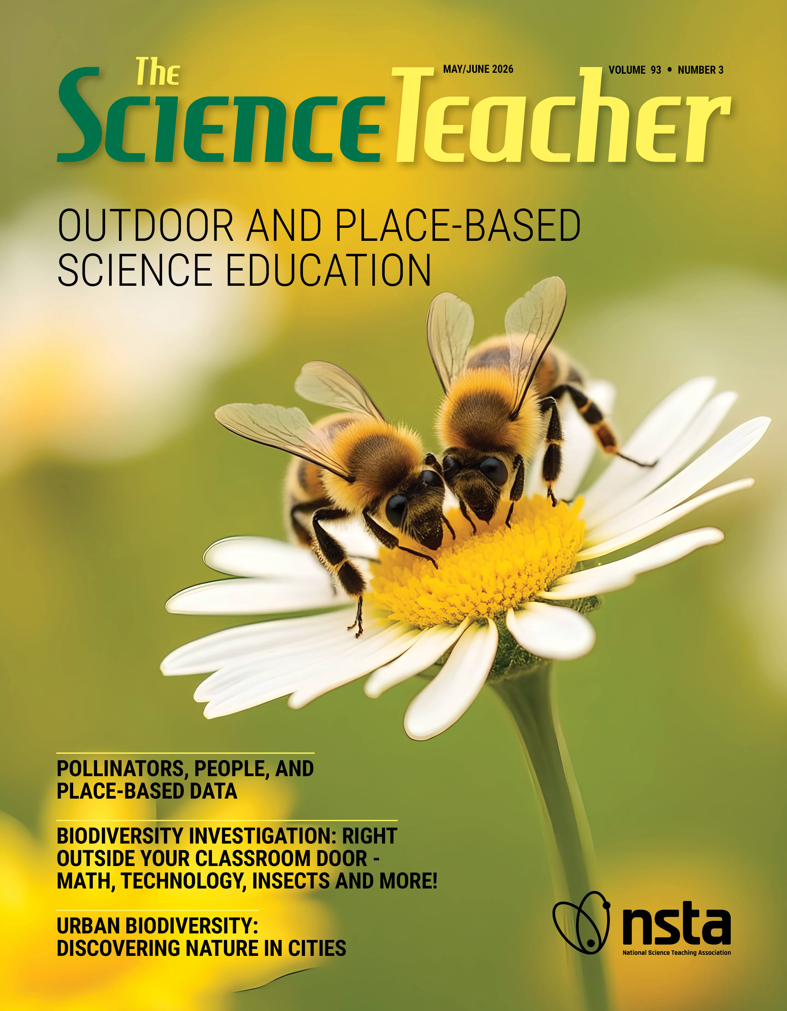 May-June cover image featuring bees on a flower