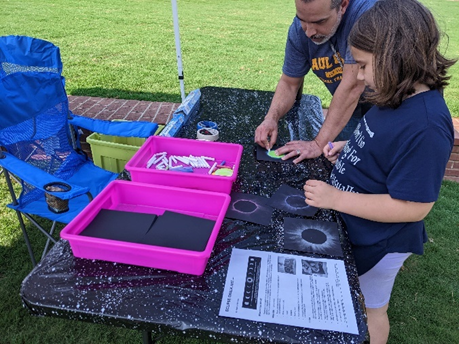 eclipse activity in tented space