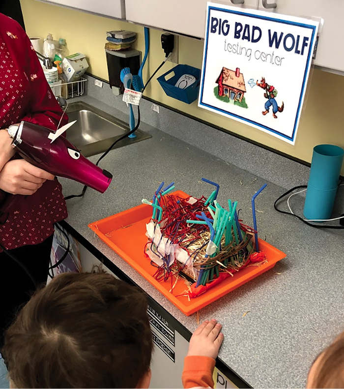 Testing the houses against the “big bad wolf.”