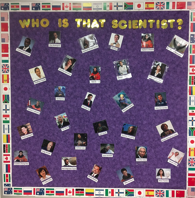 Bulletin boards can be a powerful way to affirm science identity. 