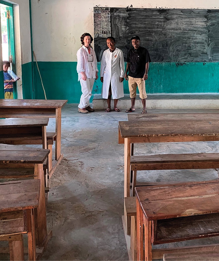 Author Kottie Christie-Blick visits a school in western Madagascar.