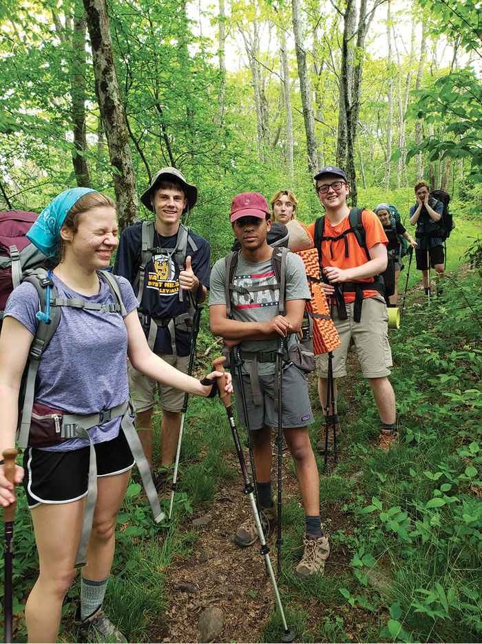 Hiking the Appalachian Trail.