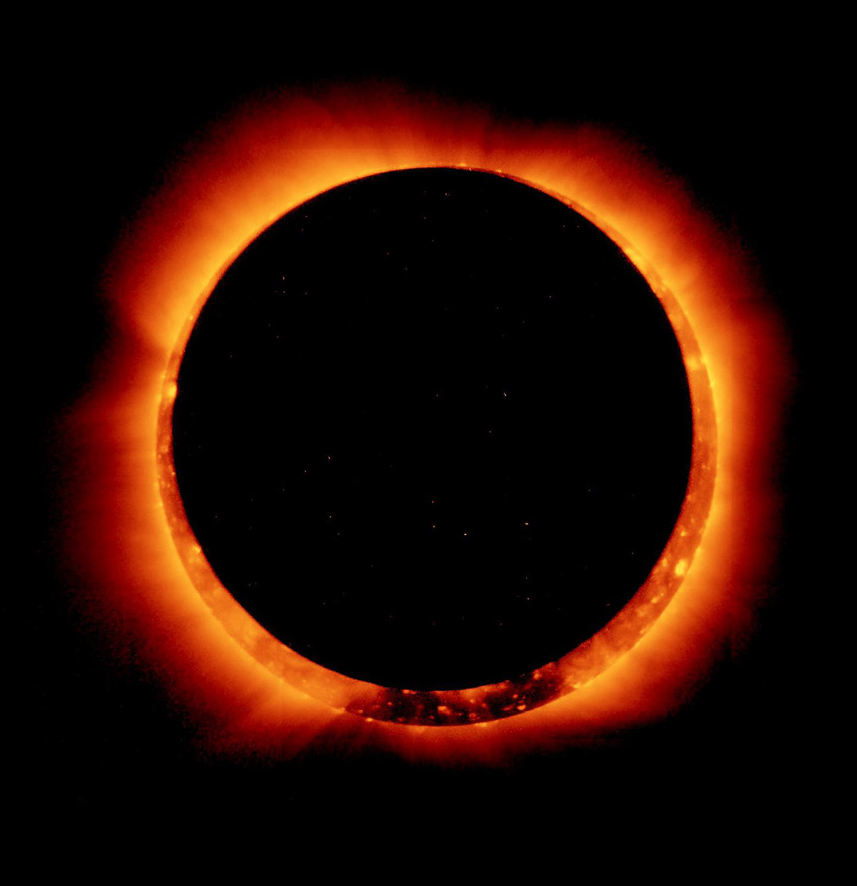 Figure 2  Annular solar eclipse. 