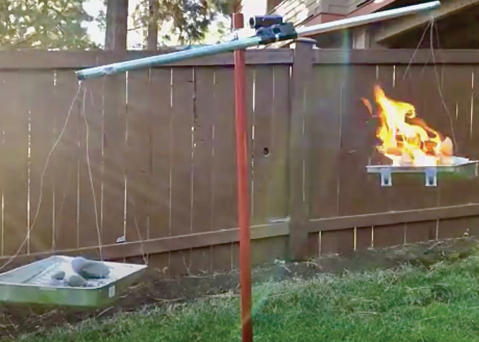  Figure 2 The burning log rises upward as the mass “disappears.”