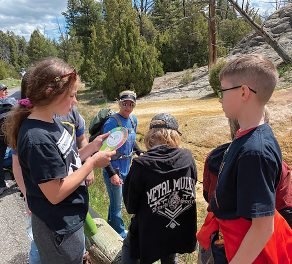 Figure 3 Students use the data they collected (water pH, temperature, and color) and the Microbe Identification Guide to determine which thermophile(s) could possibly be inhabiting the hot spring. 