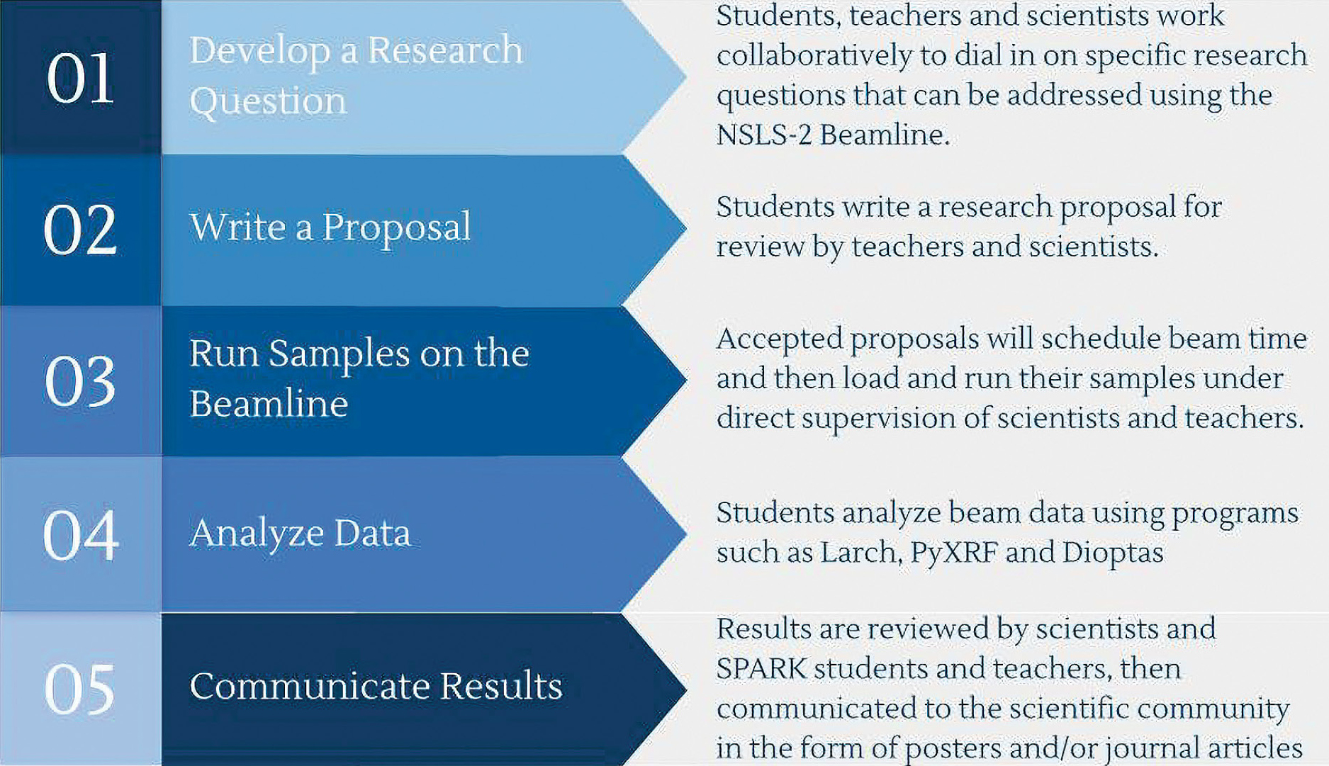 Figure 5. Timeline of collaborative research procedures. Image courtesy of Dianna Gobler.