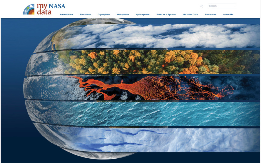Figure 6 My NASA Data webpage.