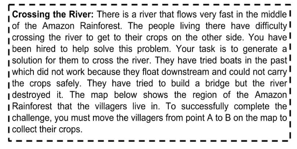The Amazon Rainforest river problem statement.