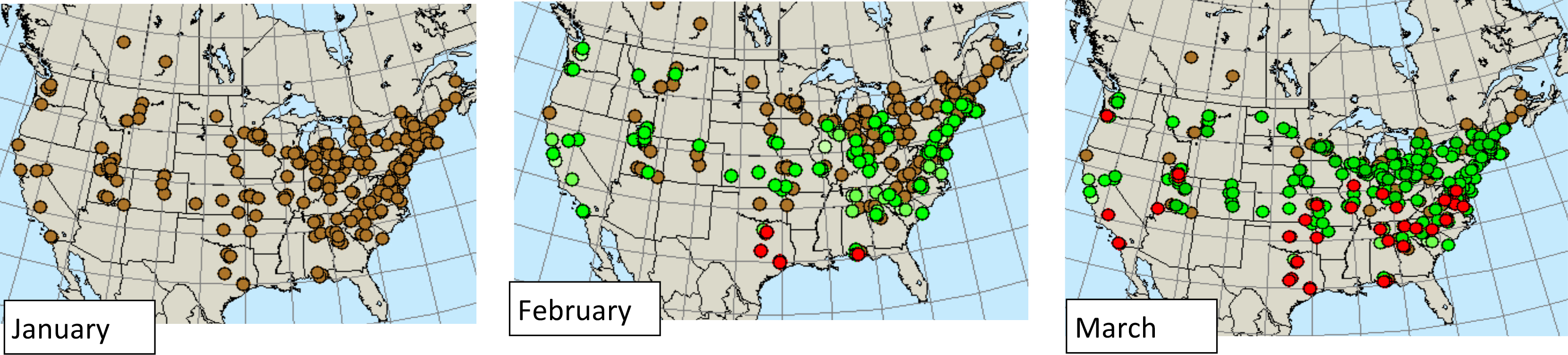 Map data: Tulips in North America.