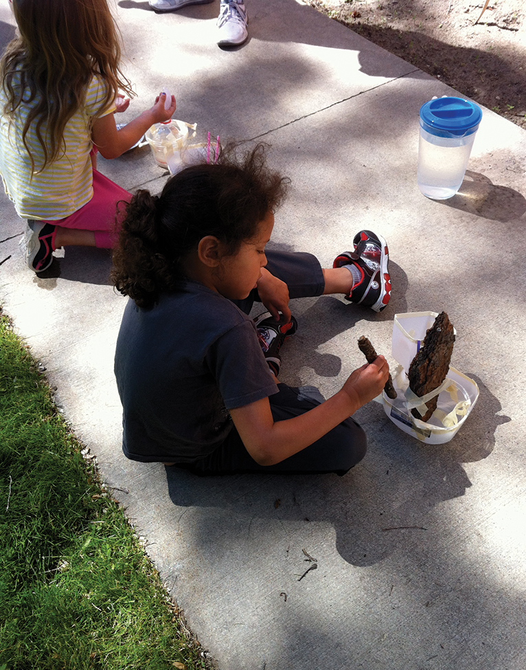 Students build and test their individual water collecting inventions.