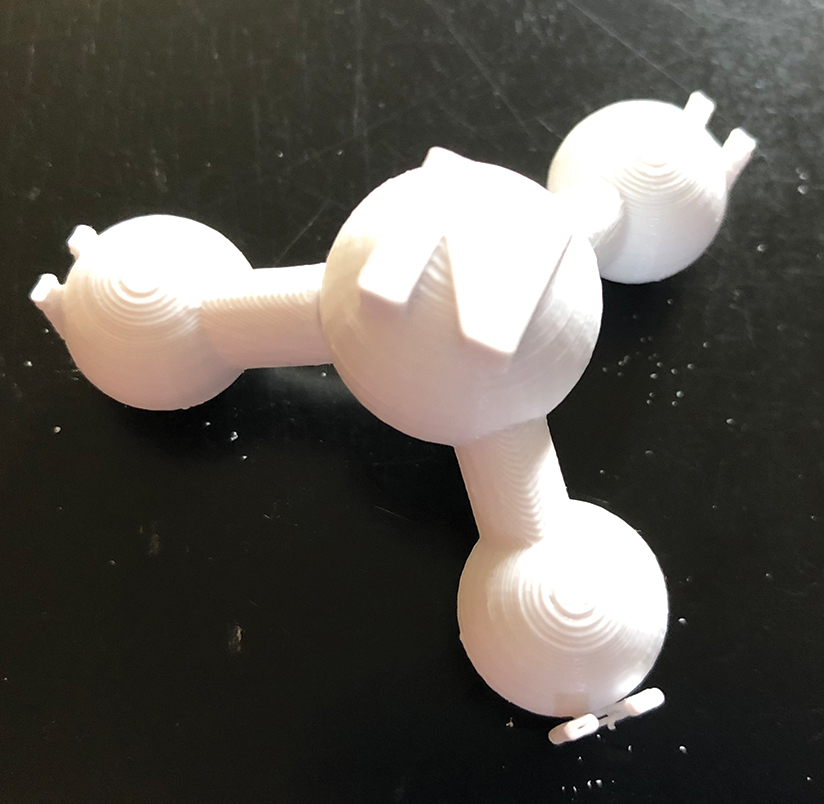 3-D printed model of ammonia