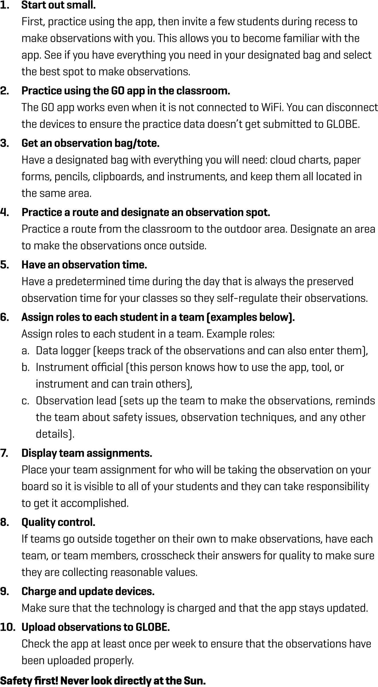 Tips and tricks to facilitate student environmental observations using technology.