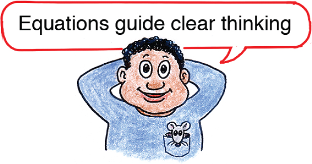 Equations guide clear thinking