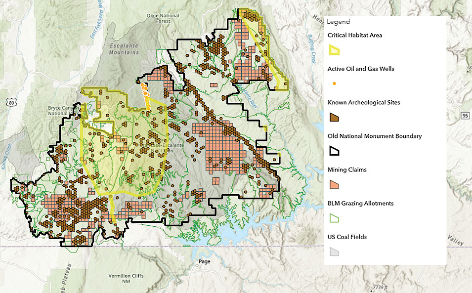 Current land use in the Grand Staircase-Escalante National Monument (GSENM).