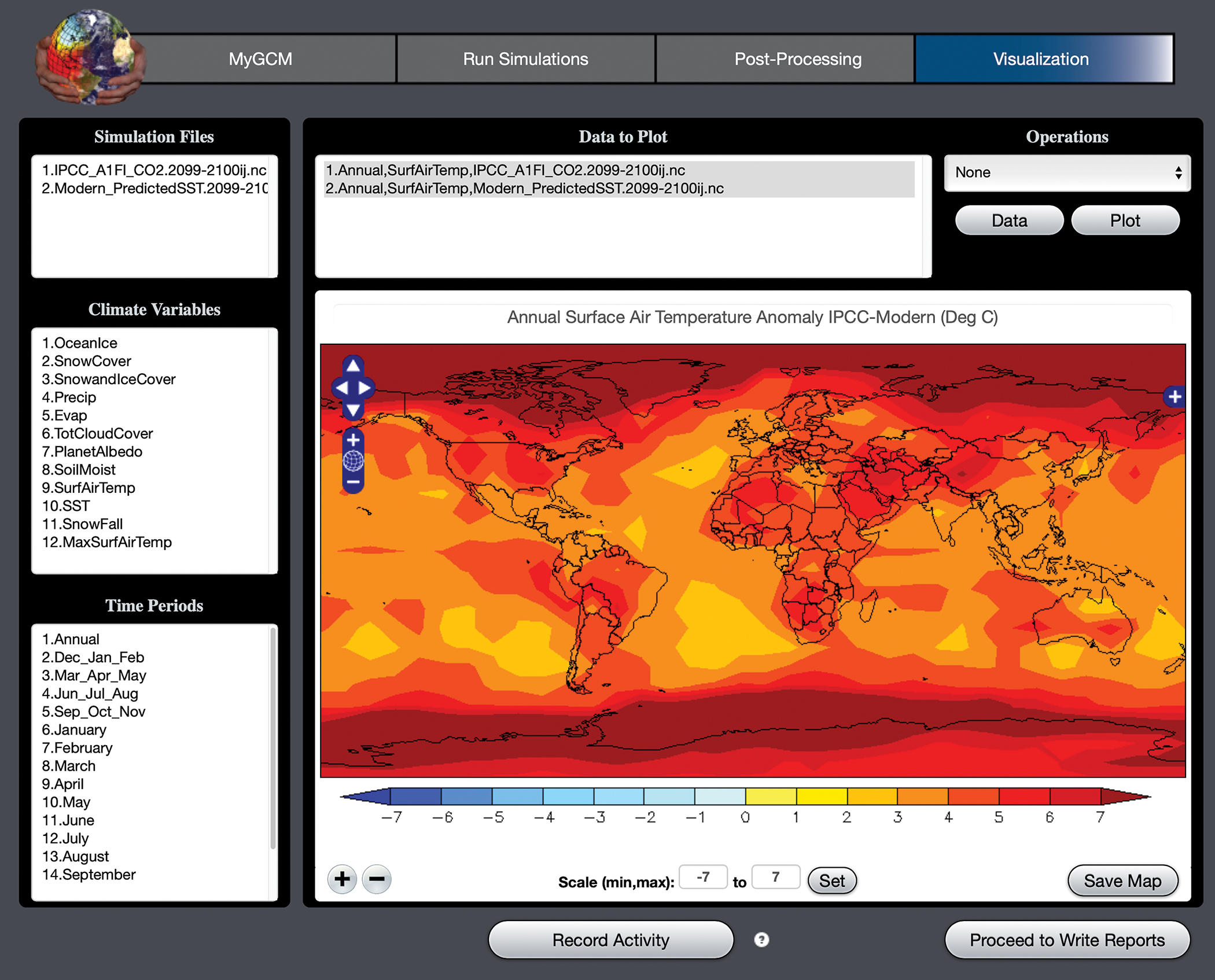 EzGCM scientific visualization tools.